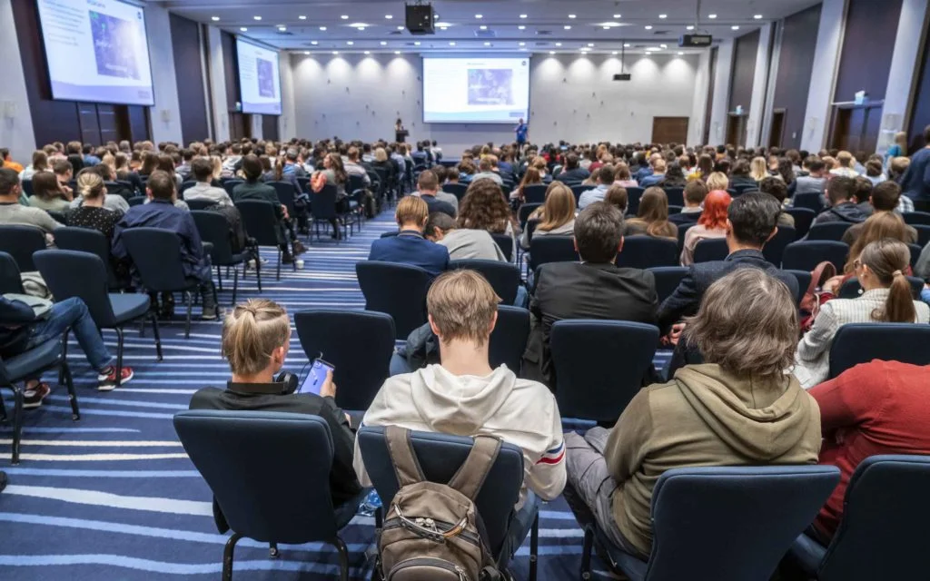 Messe Fotograf. Konferenz Firmen